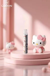 LUCKIN幸運主機日漫蠟筆小新潮玩拉布布聯名款一代電子煙煙桿:圖片 3