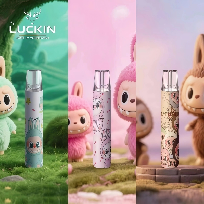 LUCKIN幸運主機日漫蠟筆小新潮玩拉布布聯名款一代電子煙煙桿